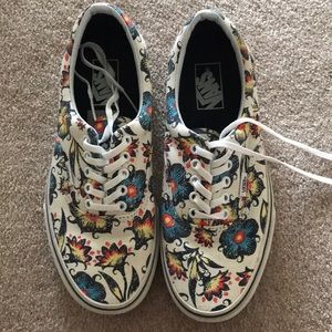 Floral printed Vans